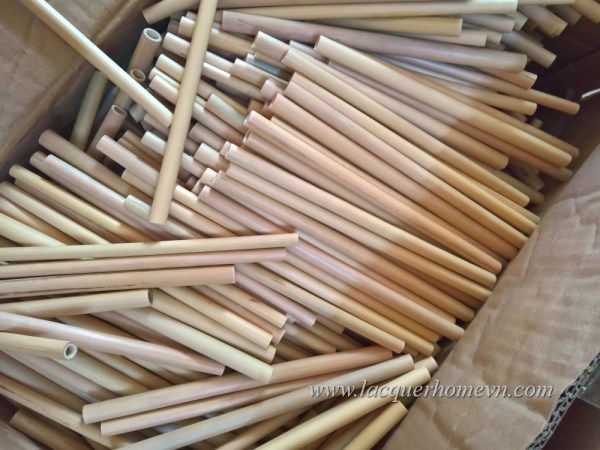 Natural bamboo straws